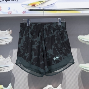 跑步女子速干凉爽宽松运动短裤 正品 新品 2024夏季 AKSU340 李宁短裤