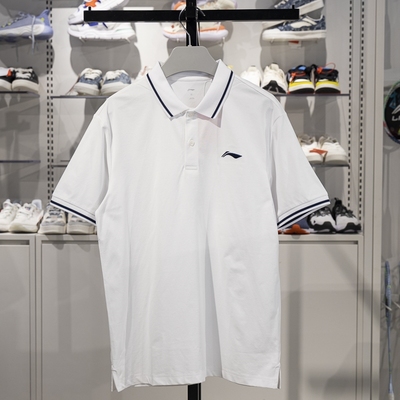 李宁短袖POLO衫速干凉爽透气