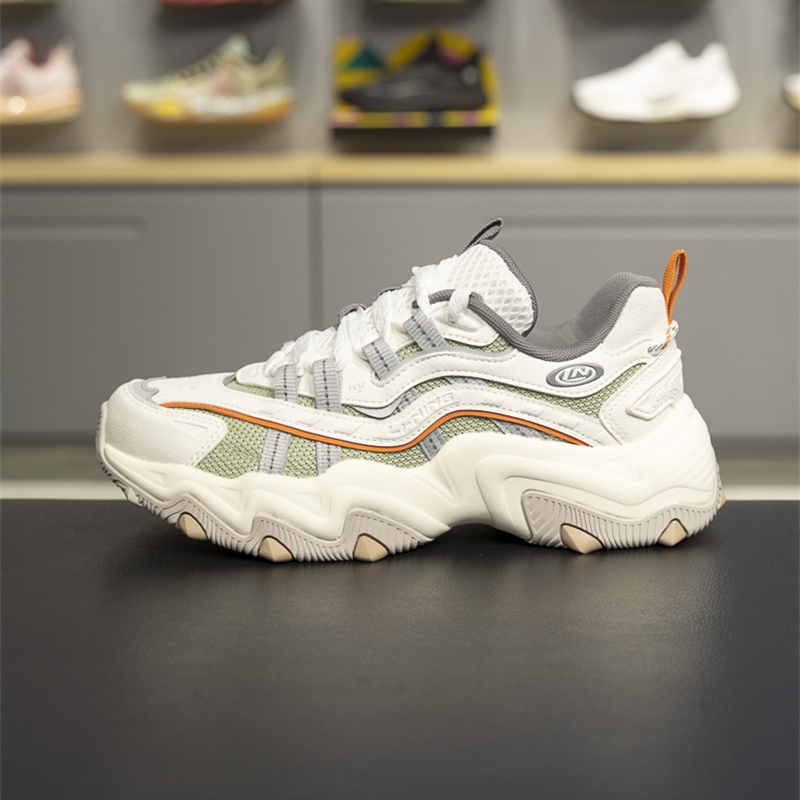 李宁透气女子系带休闲鞋