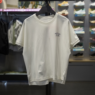 宽松冰感舒适透气圆领文化衫 正品 新款 T恤女子秋季 AHSV464 李宁短袖