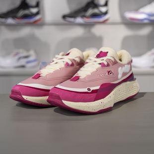 WARM舒适保暖运动鞋 正品 草莓熊SOFT 冬季 AGLT234 李宁女子休闲鞋