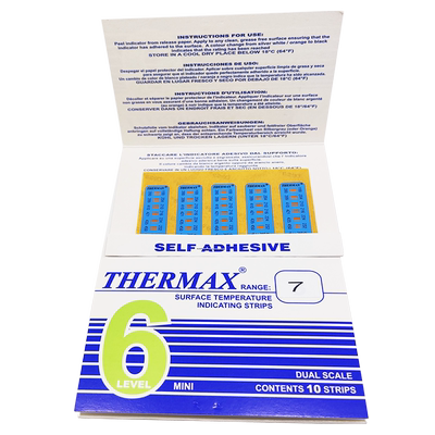 原装正品TMC温度贴纸测温纸thermax8格6格5格10格感温贴片ABCDE