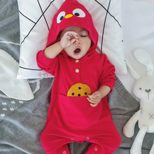 网红婴儿秋装外出连体哈衣周岁宝宝出行服新生儿潮牌抱衣幼儿爬服