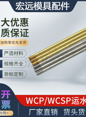 模具WCP运水针冷却喷水管WCSP3-4-5-6-8-10黄铜不锈钢M粗细外螺纹