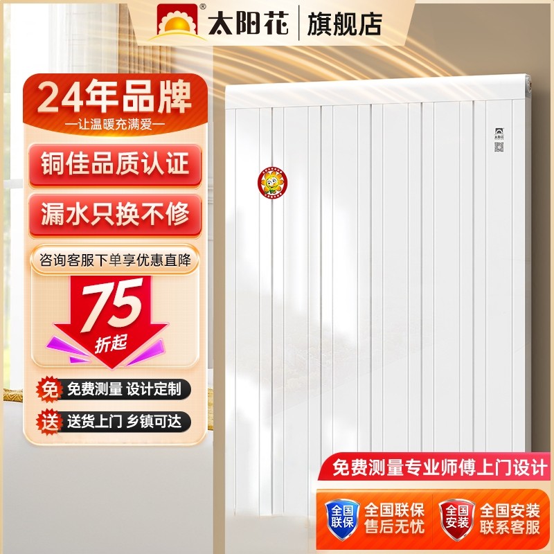 集中供暖铜暖气片卧室