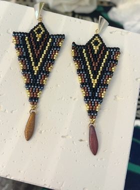 独家夸张米珠串珠耳环原创新品