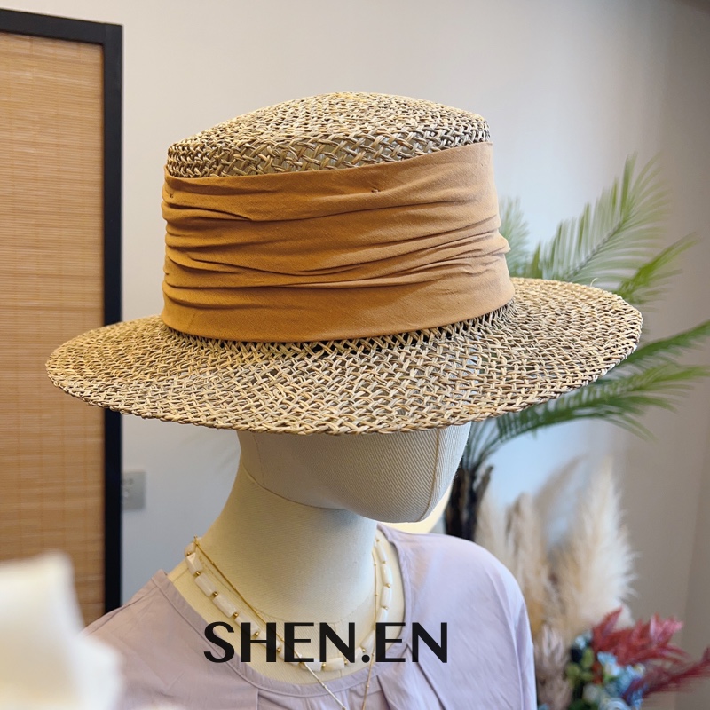 SHEN.EN小众设计实体高品质款式度假风旅行爵士草帽礼帽遮阳帽