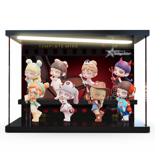 场景展示盒适用TNTSPACE ANITA SHINING STAR系列盲盒灯光收纳盒