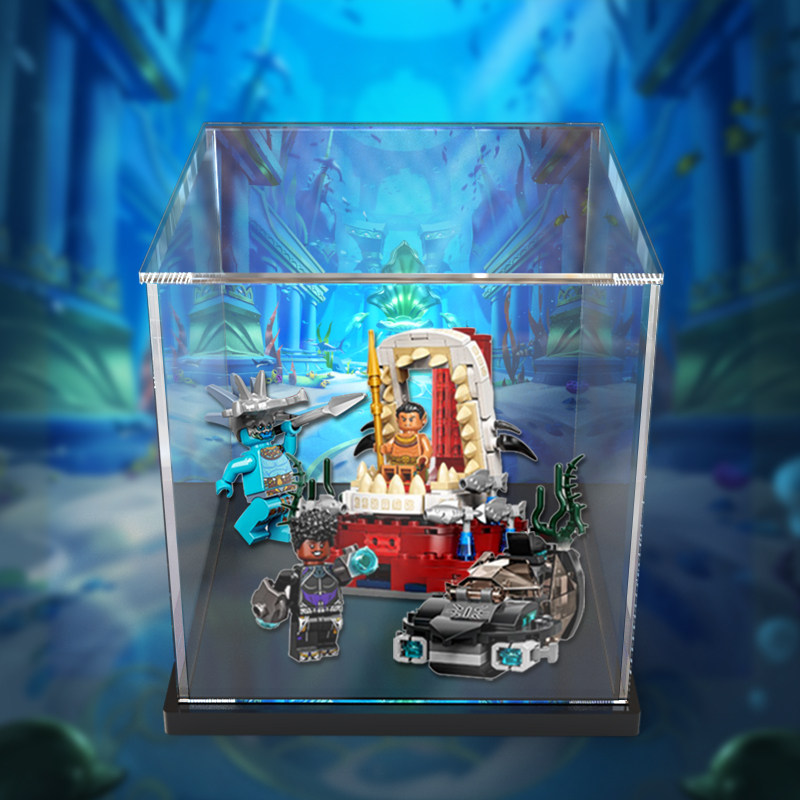适用 乐高76213 纳摩的王殿积木模型拼装亚克力展示盒透明收纳盒
