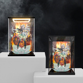 冰鹏适用绷坏星穷铁道 流萤 手办模型防尘罩亚克力主题背景收纳盒