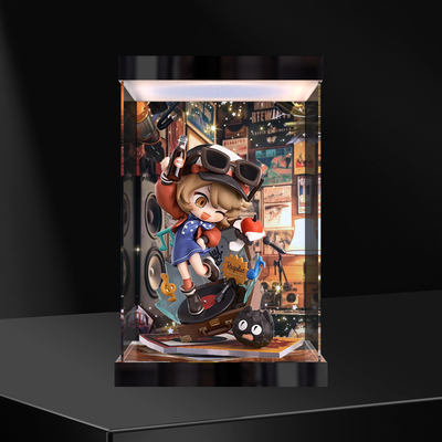 亚克力灯箱款收纳盒适用 GSC良笑社 Qset+重返未来1999 星锑 手办