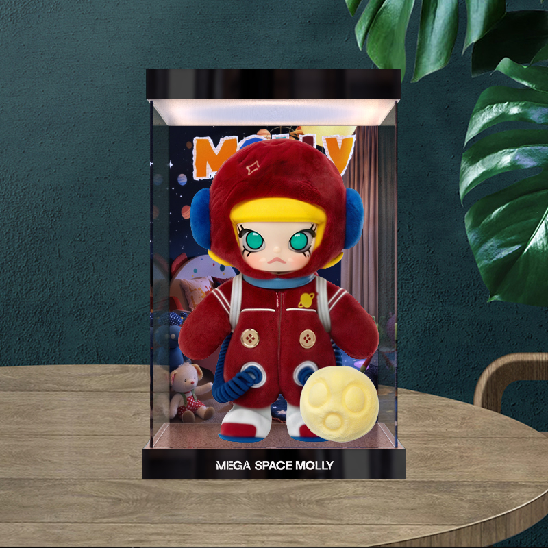 适用MEGA SPACE MOLLY 你好月亮 1/8 可动人偶潮玩公仔灯箱收纳盒
