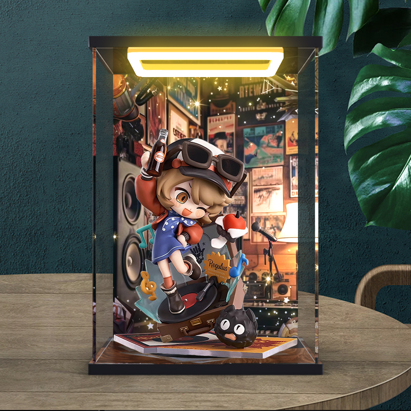 适用 GSC良笑社 Qset+重返未来1999 星锑 手办亚克力回型灯收纳盒