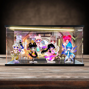 亚克力高清收纳盒适用 rolife 若来 SURI 苏蕊灵风镇系列盲盒手办