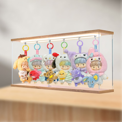 卓大王挂件三丽鸥家族友友联萌搪胶毛绒盲盒手办盲盒挂装收纳盒