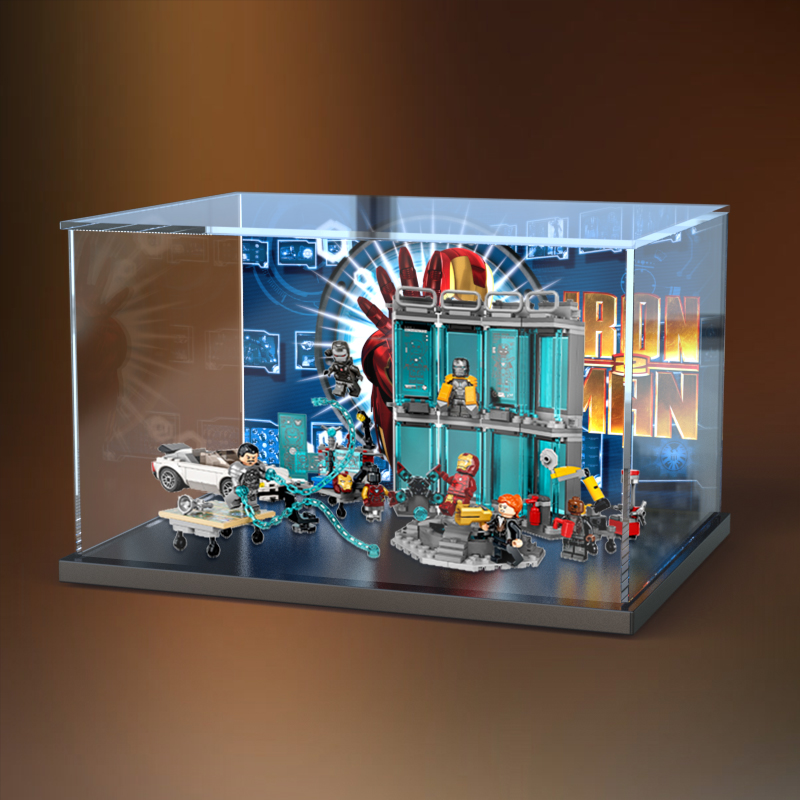 乐高76216漫威钢铁侠战甲库拼搭