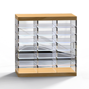 日式睫毛收纳亚克力睫毛胶水垫片仿玻璃嫁接睫毛水晶台睫毛防尘盒