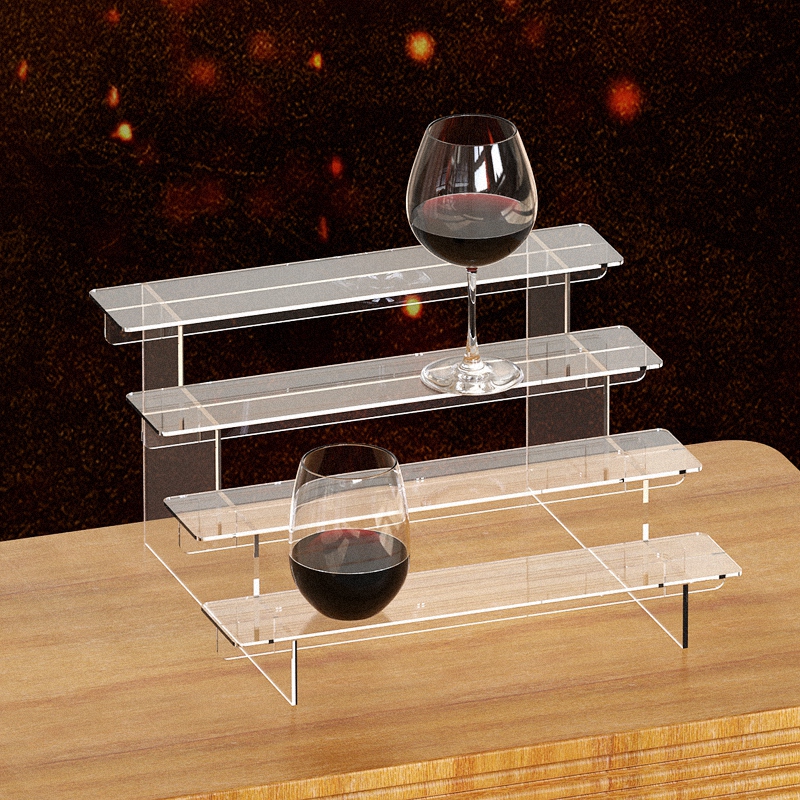 泡泡玛特亚克力展示架盲盒收纳展示架娃娃手办公仔模型陈列收纳架