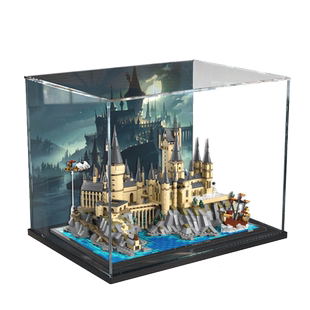 亚克力收纳盒适用乐高76419霍格沃茨城堡和庭院模型透明展示盒子