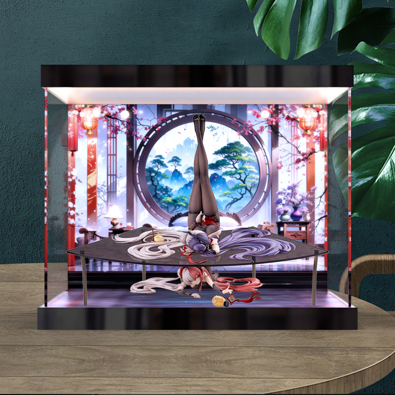 适用AniGame碧蓝航线松戏梅应瑞其上&肇和其下亚克力灯箱款收纳盒