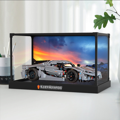 适用乐高42173柯尼塞格赛车跑车 Jesko Absolot亚克力防尘展示盒