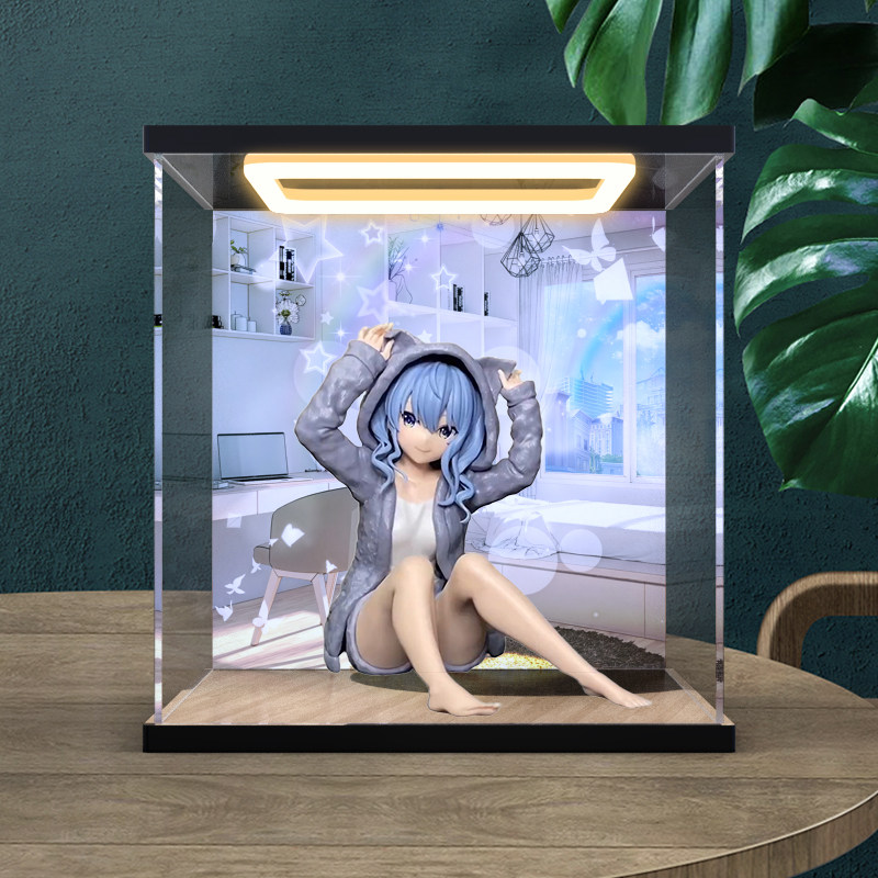 适用眼镜厂 悠闲时光-hololive-IF 星街彗星手办模型亚克力收纳盒