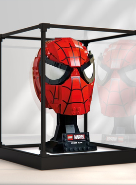 亚克力展示盒适用乐高76285蜘蛛侠面具漫威复仇者系列模型防尘罩