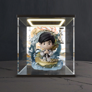 灯光展示盒适用周杰伦上海演唱会飞龙在天同款手办 周同学Q版