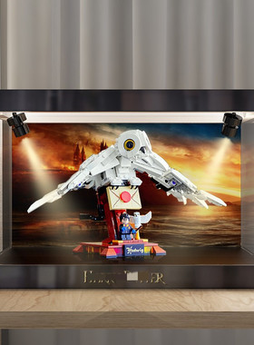 亚克力防尘盒适用乐高75979海德威哈利波特积木模型透明展示盒
