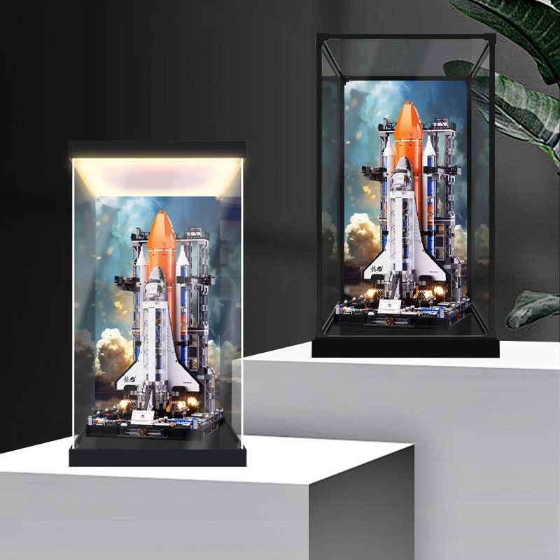 冰鹏适用JAKI佳奇积木超级航天飞机益智拼装模型防尘亚克力收纳盒,收纳整理,手办收纳盒,淘宝优惠券,粉丝福利购,淘宝优惠卷