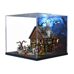 亚克力收纳盒适用乐高21341迪士尼女巫桑德森姐妹的魔法屋展示盒