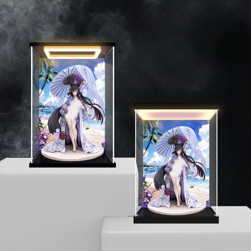 灯光亚克力展示盒收纳盒适用良笑社 蔚蓝档案 狐坂若藻 泳装 手办