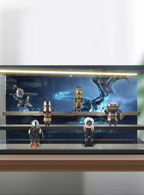 适用ACTOYS 黑暗之魂DarkSouls黑魂系列潮玩盲盒场景展示盒收纳盒