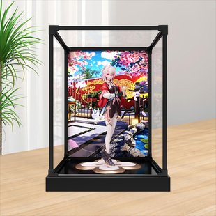 合金框亚克力收纳盒适用Gift+系列 绷坏星穷铁穹三月七·巡猎手办