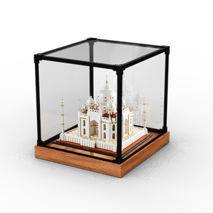 亚克力合金收纳盒适用乐高21056泰姬陵防尘罩印度建筑系列展示盒