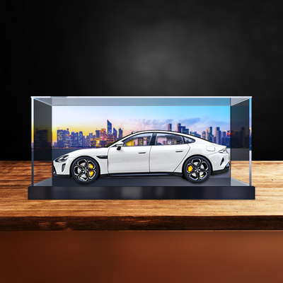 收纳盒适用小米su7车模1:18汽车模型锌合金仿真模型亚克力展示盒