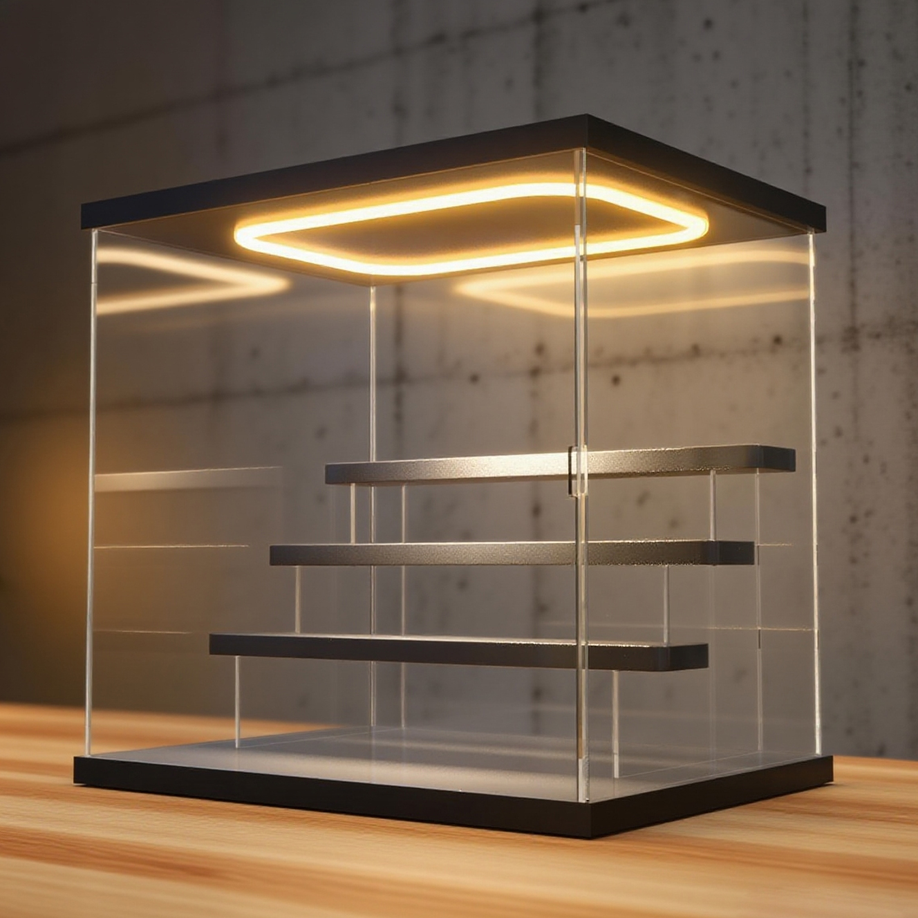 亚克力盲盒收纳盒展示架手办摆件展示柜Dimoo泡泡玛特防尘展示盒