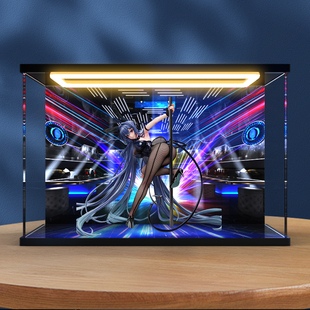 灯光亚克力收纳盒适用FREEing 碧蓝航线 新泽西 花园 兔女郎 手办