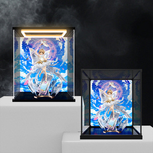 Card篇 Clear 木之本樱手办亚克力灯光收纳盒 魔卡少女樱 适用GSC