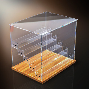 迪士尼娃娃挂件收纳盒星黛露玲娜贝儿玩偶公仔亚克力透明展示架柜