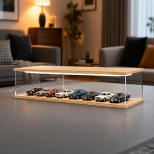 风火轮收纳盒合金小汽车模型TOMICA1:64儿童玩具多美卡透明展示架