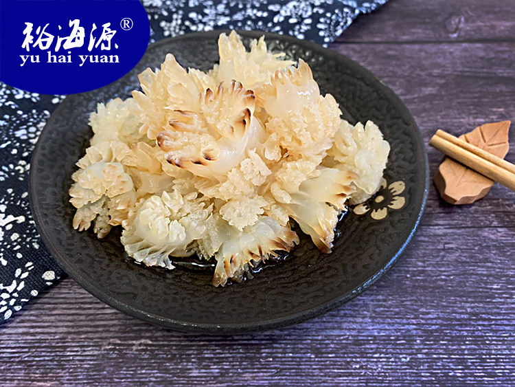 裕海源菊花海蜇头新鲜即食凉拌海蜇丝口感鲜脆400g*4袋海蜇边