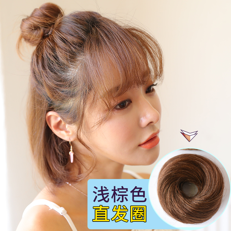 假半小蓬松女丸子发发包花苞饰z丸子头圈发头发盘发器