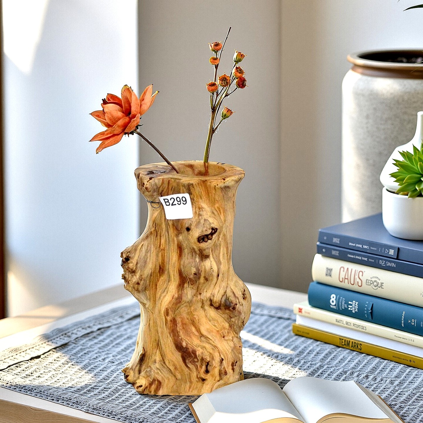 天然原木花瓶花器枯木禅意复古