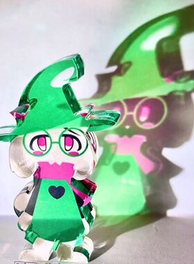 新款三角符文ralsei创意亚克力麻将立牌可爱高颜值桌面摆件送朋友