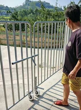 带轮大门对开门护栏门农村庭院大门围墙大门农场简易大门院墙大门
