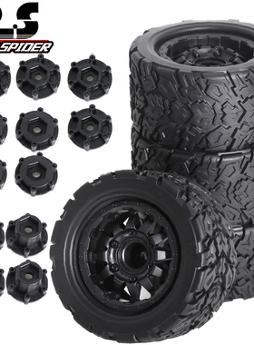 RS红蜘蛛1:10大脚轮胎traxxas田宫HPI京商arrma卡车12-14mm  W183