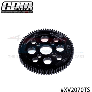 02中碳钢 M0.6高速直轴齿轮70T 4WD TAMIYA