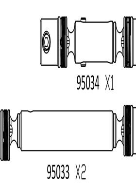 CROSSRC TC6传动轴95033 95034  CS-97400765