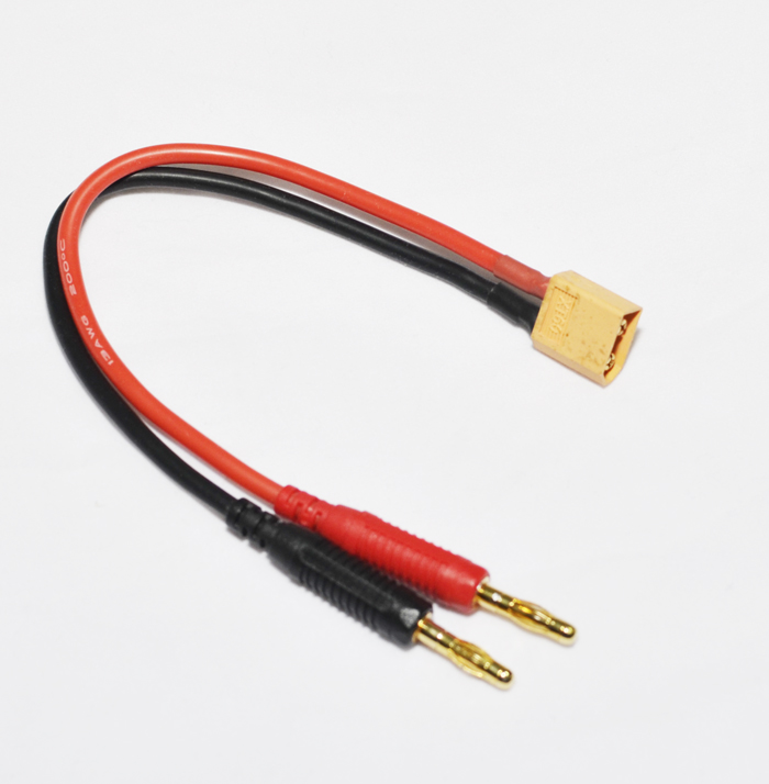 T插 4MM香蕉插头充电器线 转接头 B6 MINI S60 D100 D200 Q200等